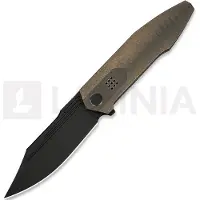 We Knife Flight Line, Bronze Titanium, Black Stonewash