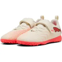 Puma Future 9 Play Kardborreband Tt The Arrival - Sockerad Mandel/White/ultra Red/Svart Barn - Turf (Tf), storlek 34