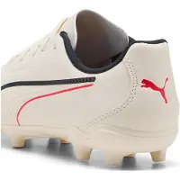 Puma King 20 Play Fg/ag The Arrival - Sockerad Mandel/Svart/ultra Red Barn, storlek 35