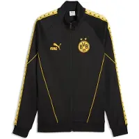 Puma Dortmund Träningsjacka King Anthem - Svart/Gul, storlek Small