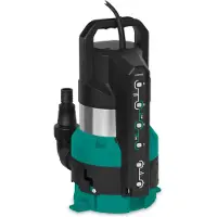 Vonroc Dränkbar pump – 850W – 20 000 l/h – plansugning – sensorstyrning | rent och smutsigt vatten