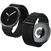 Spigen WBF1-armband till Samsung Galaxy Watch 40–44–46 mm – Svart