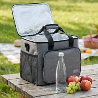 Adler Termoväska 20 L - 5 mm skumisolering - utvändiga fickor - dragkedja