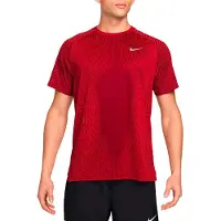 Nike Running - Trail running kläder - M AF Stride SS Top Tough Red Bright Crimson Reflective Silver för UnisexUll - Storlek M - Röd