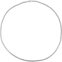 Typecat Modesmycken Halsband i Rostfritt StåL för MäN Kvinnor KöLkedja Choker Halsband 3 Mm 24 Tum