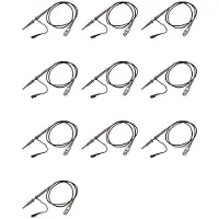 ISTOVO 10X P6100 BNC Oscilloskopsond 100MHz Högprecisionsskopanalysator Alligator Clip Probes Testledningssond