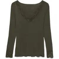 Vero Moda Skye Långärmad T-shirt Med V-ringning