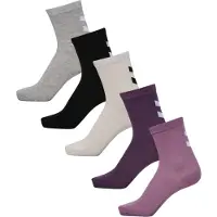 Hummel Strumpor - hmlMake My Dag - 5-pack - Black Plum - - 24/27 - Strumpor