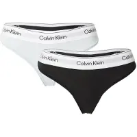 Calvin Klein 2 Pack Thongs Icon Cotton Modal