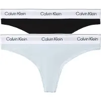 Calvin Klein 2 Pack Thongs Icon Cotton Modal