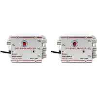 ISTOVO 2X 3-Vägs Kabel-TV-Splitterförstärkare 8620SA3 20dB Digital-TV-Antennsignalförstärkare Hem-TV-Utrustning EU-Kontakt 220V