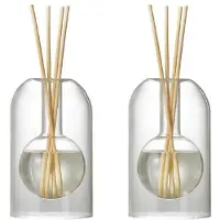 Typecat 2X FöRvaringsbehåLlare Diffuserflaskor Aromaterapi Diffuserflaska Modern Diffuser Glasflaska Eterisk Olja Organizers,A