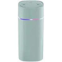 Tlily FäRgstarkt Nattljus Liten Luftfuktare Dubbelspray Air Atomizer USB Silent Home Luftfuktare Bilrenande Luft Spray GröN