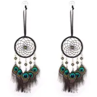 Tlily 2X Dream Catcher Bilhänge Vindspel Fjäderdekoration Heminredning & Vägghängande Prydnad