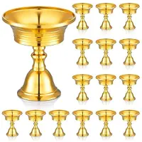 Semoic 15 St Smörlampor i Mässing, Smörbricka med Metallkopp, Ljushållare med Oljelampa, Heminredning, Present, Mässingsljuskoppar, Serie