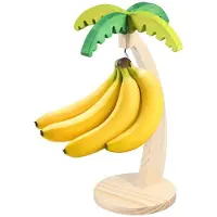 Semoic Bananhållare, Bananhållare med Hållbar Krok i Rostfritt Stål, Bananhängare, Bananhållare i Kreativ Form