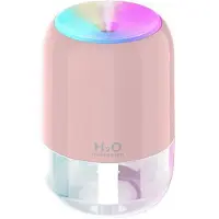 Tlily USB Luftfuktare AtmosfäR Ljus Doft Intelligent Spray FäRgglad Aromaterapi Diffuser Luftfuktare för Car Home-C