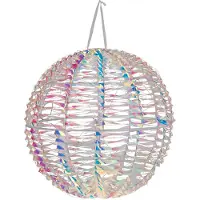 Wellhome Ljusboll I Metall Med 720 Mikro-leds Tvinnad Design Regnbågsljus ø 40 Cm