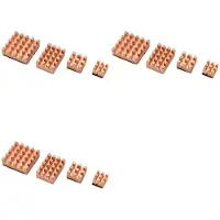 Typecat 12 Stycken Kylande Koppar Kylfläns för Raspberry Pi 4B 1G 2G 4G Kylare Kylflänsar Kylare (Ren Koppar Kylfläns)