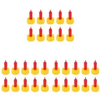 Typecat 30 St MjöLkdryck Nipple Silikon Napp för Napp Mata Lamm Får Valp Hund FöL Kalv LäTt Att Skruva på Sprite Cola-Flaska