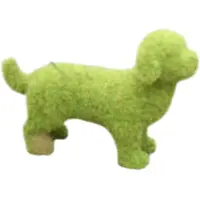 Semoic Simulering Flockhund Skulptur Djurprydnader Trädgårdsdekoration Fönster Fotografi Dekoration Djur B