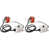 Torribaly 2X 12V Vibrationsmotor Aluminiumlegering 4000 RPM Justerbar Hastighet Borstlös Betongvibrator för Utrustning (15W)