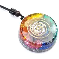 Torribaly Orgonithänge Halsband Energigenerator Emf Healing Crystal Sacred Geometry Chakra Halsband Meditationssmycken