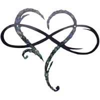 Semoic VäGgdekoration I Metall Unik Design-VäGgkonst Rumsdekoration Eternal Love Infinite Heart JäRn Art Decor Interior Decor-S