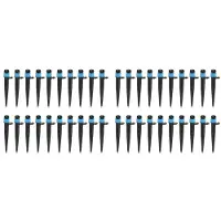 Torribaly 40X Trädgårdsbevattningssprinkler 360 Grader Trädgårdsvattenbevattningssystem för 4/7 mm 1/4 Tumsslang, A