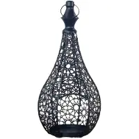 Semoic Vintage Metalllykta Ljusstake - Ljusstake Dekoration Prydnad för Heminredning