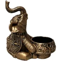 Semoic A-Guld Animal Ljusstakar Elefant Skulptur Teljus Ljusstake Deco Liten Ljusstake Bra Lucky Present