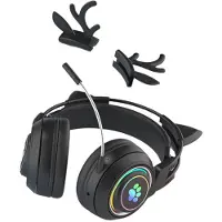 Typecat Söta Antlers Kattöra Trådlösa -Hörlurar Gamerhörlurar Gamingheadset med RGB-Ljus för Barn Svart