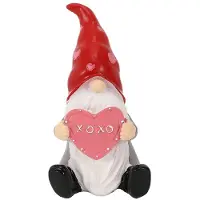 Semoic Alla Hjärtans Dag Gnomes Dekor Bord Dekor Ansiktslös Dvärg Harts Skulptur Desktop Gnomes Statyett Prydnad för Skrivbordsbord