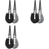 Typecat 6Pack Stoppbar Resekudde för Extra Bagage, Sammets Rese-Nackkudde med Justerbar Nackstorlek, Passar Om Resor