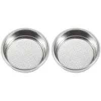 ISTOVO 2X Kaffefilter, 51 mm Kaffefilterkorg i Rostfritt Stål, Kaffebryggare Utan Tryck, Tillbehör för Kaffebryggare A