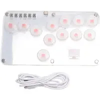 Typecat HitBox Fighting Stick Controller Färgglad RGB Light Fighting Game Arkadspeltangentbord för PC PS3 PS4