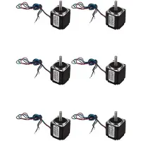 ISTOVO 6X NEMA 11 28 Hybrid Stepper Motor 1,8 Grad 2 Fas 4 Ledningar 32 mm Stepper Motor för CNC Router