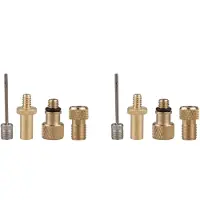 Semoic 8-Pack Cykelventiladapter Cykelrörventiladapter Sv Av Dv Cykelpump Kulpump Nåluppblåsningstillbehör