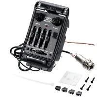ISTOVO Akustisk Gitarrpickup Prefix -T Inbyggd Förförstärkare Matrixpickup EQ Tuner Mjuk Piezopickup Equalizer System