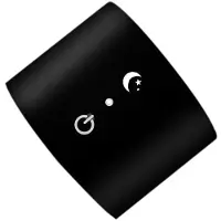 Semoic Dubbelhuvud RGB Vägglampa Hem Sovrum Sänglampa Korridor Atmosfär Nattlampa Svart