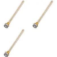 ISTOVO 3 STK Slitstark Ersättningsdoft Oljelampa Wick Katalytisk Brännare Diffuser Aromaterapi 14,4 cm Guld + Beige