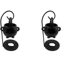 Torribaly 2X Hängande Kittel Vaxbrännare Häxa Kaldron Pot Ljushållare Eterisk Olja Rökelse Aroma Diffuser Ljus Värmeljusdekor
