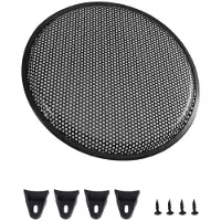 Kepptory 12-Tums Högtalargaller Järn Subwoofer Högtalarcirkelskydd Ljudnätskydd för Bil Husbil Högtalarskydd