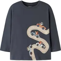Name it T-shirt 'NMMVAGNO' kitt / nattblå / ljusblå / mörkorange