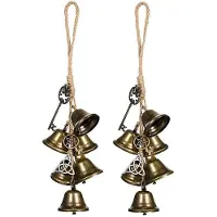 Semoic 2St Witch Wind Chime DöRr HäNgande Wind Chime Witchcraft Bell Dekor HäXor Klockor Tempel Wind Bell Retro Wind