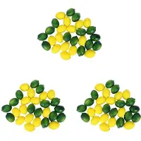 Torribaly 84 St/Set Konstgjorda Citroner och Limefrukter Falska Frukter Dekorativa Konstgjorda Citrusfrukter Konstgjorda Dekorationer för Hemköket