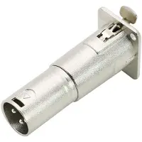 Typecat Tre-Core D-Type Metal Sockel Audio Connection Converter XLR Monteringsbas XLR Hona Till XLR Hane