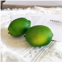 Semoic 10 St Konstgjorda Citroner, Realistiska Gröna Falska Citroner, Perfekt för Heminredning, Köksvisning och Fotografi Rekvisita