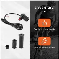 Jojomino Elektrisk Gasgas Accelerator för Elcykel/E-Cykel/Mountainbike Gasreglage, 36V