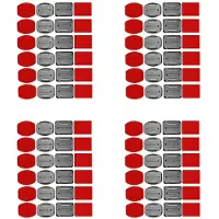 Typecat Helmet Accessories Set 48X Surface Mounts + 48X Adhesive Stickers Sticker Pads for Hero 7/6/5/4/3+/3 Hero Session